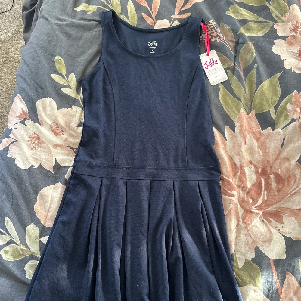 Blue casual dress